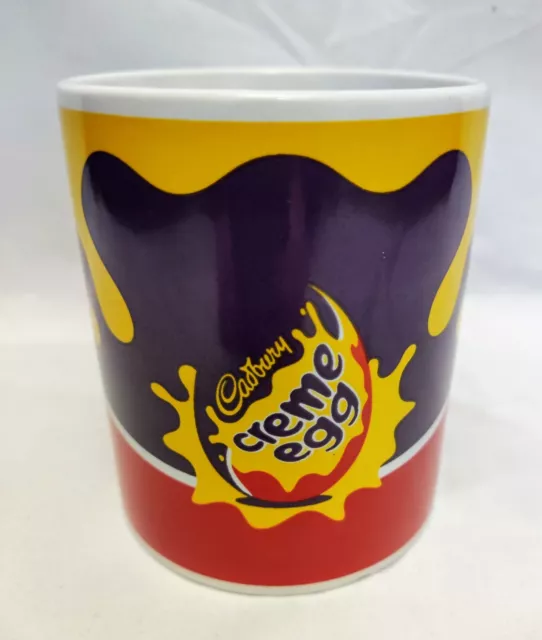 Cadburys Creme Egg Mug Yellow & Red & Blue 🐣Vgc 🐣