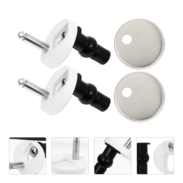 Connettore WC viti sedile acciaio inox sostituzione chiusura morbida