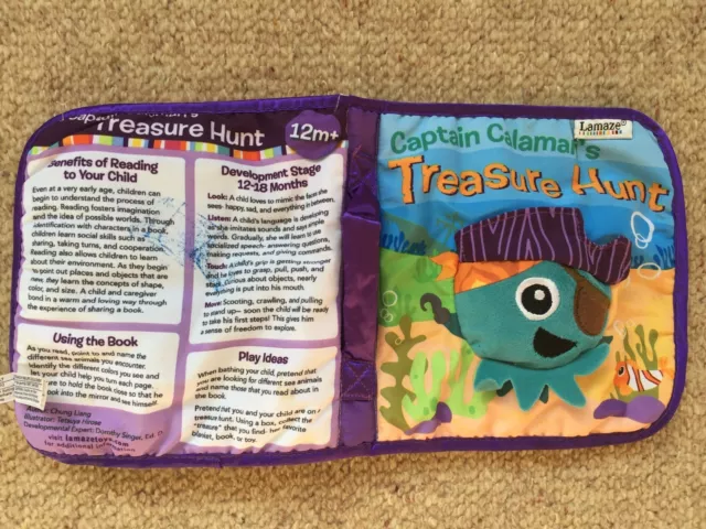 Lamaze Soft Fabric Book/Toy for Baby/Captain Calamari`s Treasure Hunt