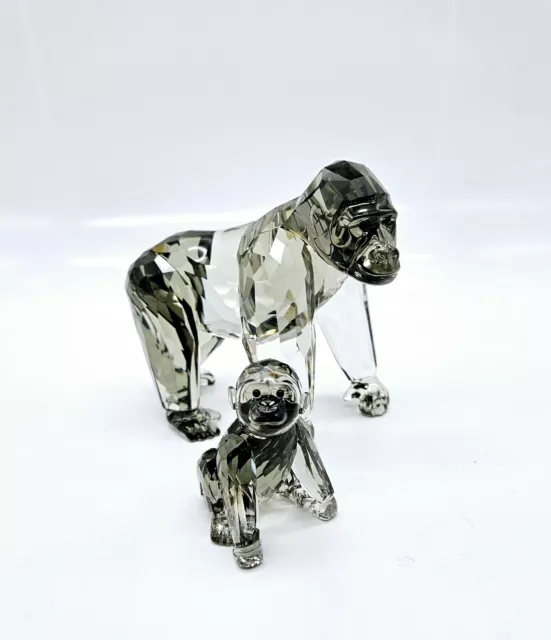 Swarovski Gorillas Mother and Cub Crystal Figurine SCS 2009 Annual Edition