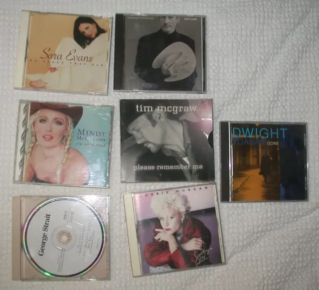 Country Music CD Lot YOAKAM LYLE LOVETT TIM MCGRAW EVANS MCCREADY MORGAN STRAIT