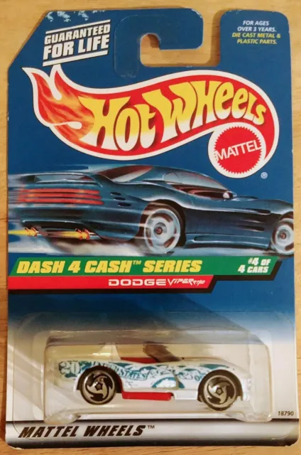 *HOT WHEELS* 'Dash 4 Cash Series' Dodge Viper RT/10 #4 of 4 Die-cast 1/64 Scale