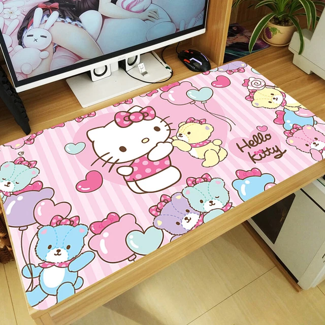 CUTE HELLO KITTY Mouse Pad Large Keyboard Table Work Mat Antislip Game