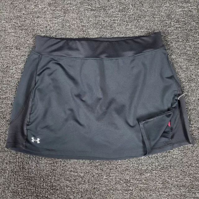 Under Armour Skort Womens Small Black Lined All Seasons Gear Stretch Tennis Golf