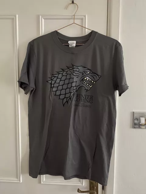 Game Of Thrones HBO Grey Wolf T-shirt Size Medium