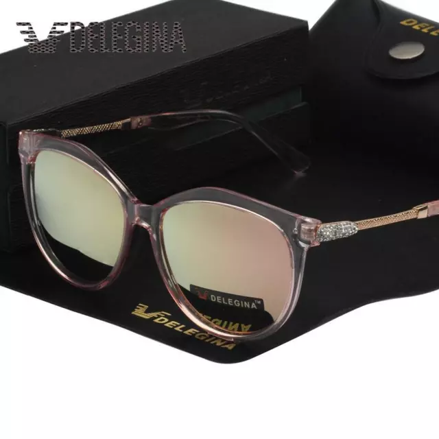 Hot Brand oversized Transparent Womens Sunglasses Polarized Ladies Gradient Sun