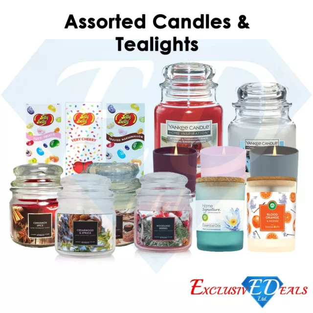 Candles & Tealights HUGE RANGE Yankee, Airwick, Ted Baker, Jelly Belly Scents