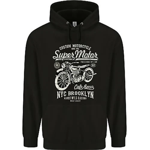 Super Motor Cafe Racer Motorcycle Biker Childrens Kids Hoodie
