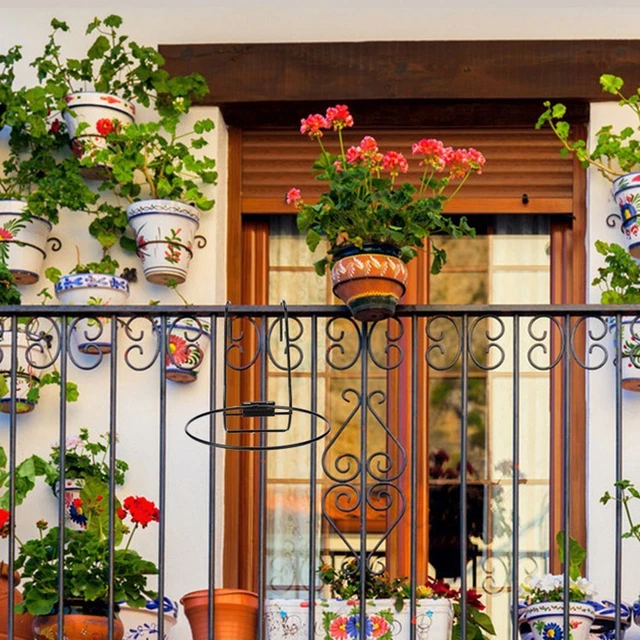 Sill de fenêtre Balcon Pot à fleurs suspendu, Pot de planteur, Garde-corps 6
