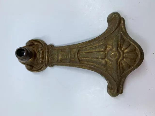 Antique Cast Brass Wall Sconce light fixture arm Art Deco Ornate