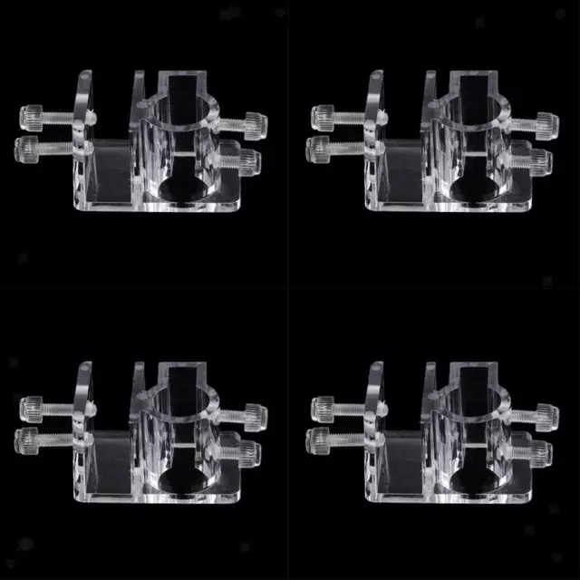 Supporto per morsetto per acquario in acrilico resistente da 4 pezzi per tubo