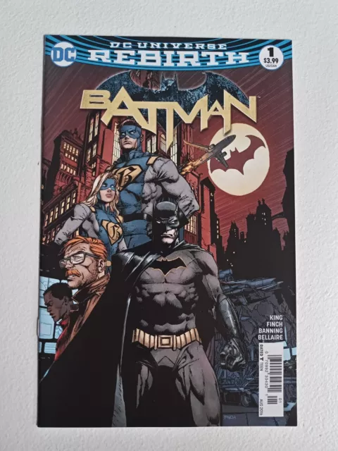 Batman 1 newsstand variant 2016 Rebirth VF