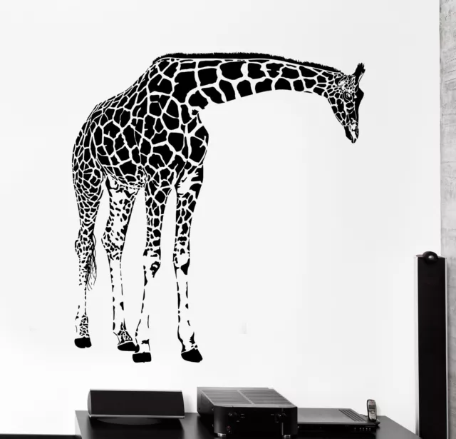 Wall Vinyl Decal Giraffe African Animal Jungle Safari Cool Amazing Decor z3921