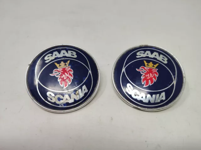 Marel Badge thermocollant brodé logo Saab Scania, 8,5 x 8 cm - réplique 1216