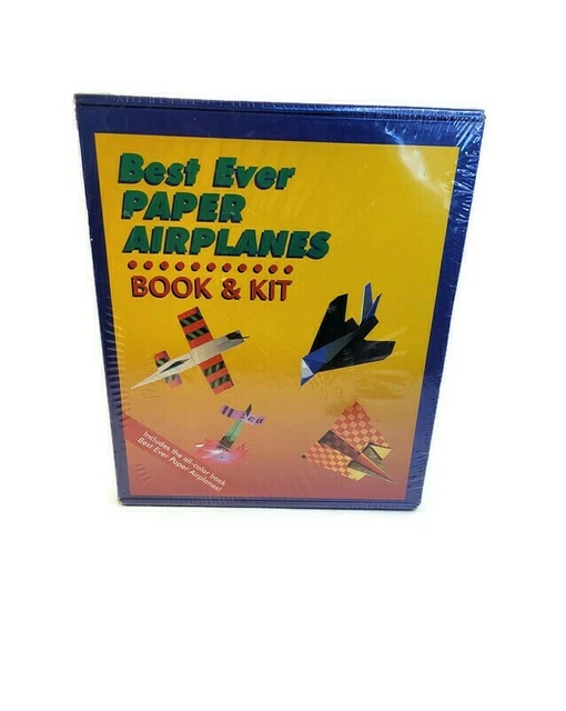 BEST EVER PAPER Airplanes Book and Kit by Norman Schmidt (1994, Kit