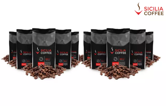 10kg CREMA ULTIMO Fresh Coffee Beans, Cafe Quality, 100% Arabica, Smooth, Creamy