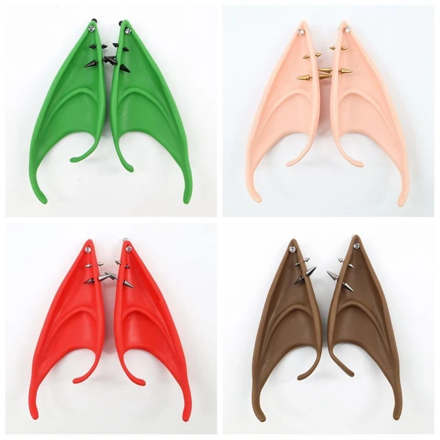 Dress Up Prop with Piercing Earring Gothic Retro Elf Ears Elf Fairy Ears