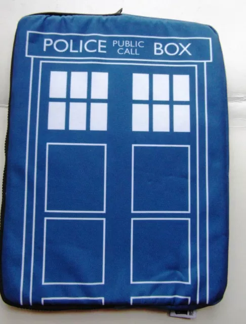 Dr. Who Tardis Polizeibox offizielle BBC Laptophülle/Dokumente Etui mit Reißverschluss 2