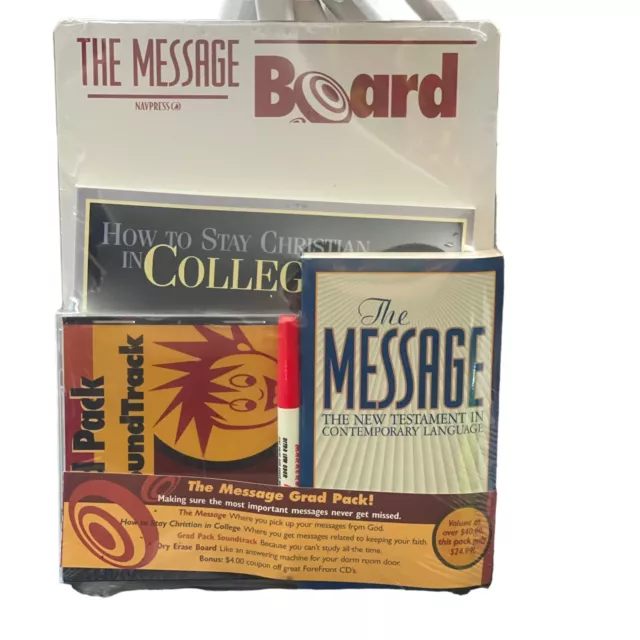 The Message Grad Pack New Testament Christian in College Dry Erase CD School
