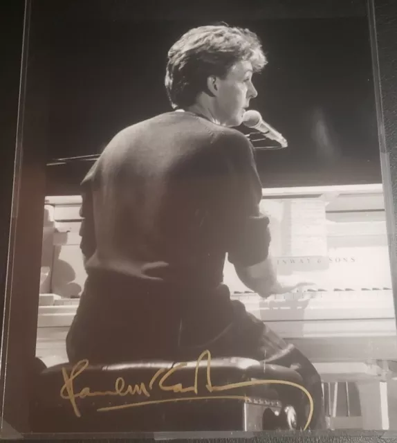 Paul Mccartney Beatles Wings Signed Autographed  8x10 Photo Driving Rain Tour