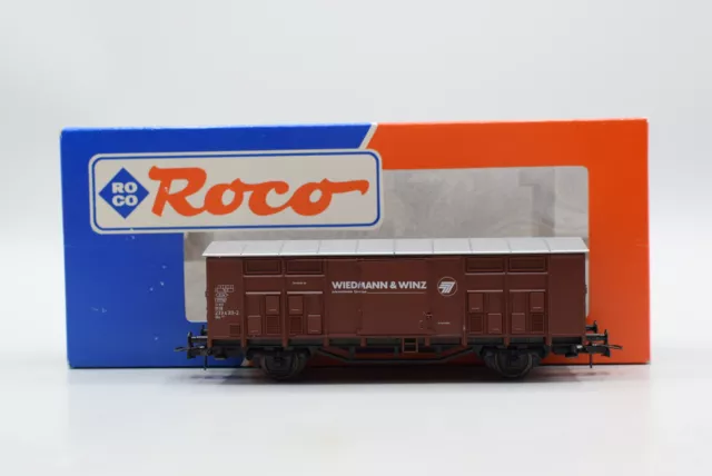 Roco H0 ged. Güterwagen mit Spitzdach "Wiedmann & Winz" DB (EVP)