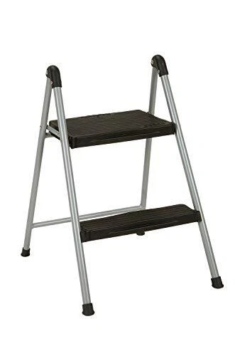 Cosco Two Step Steel, Resin Steps, Step Stool without Handle, 2-Step