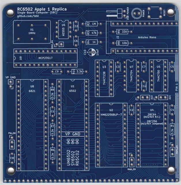 RC6502 - Apple-1 Replica SBC