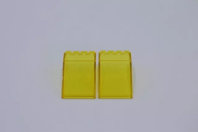 LEGO 2 X Space Classic Parabrezza Giallo Trans Parabrezza 6x4x2 Canopy 4474