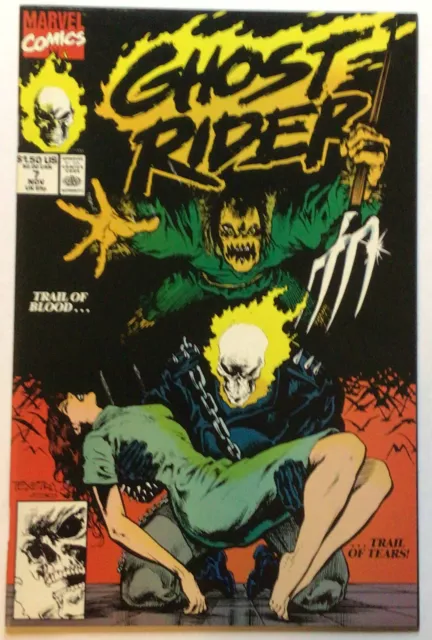 Comic Book - Ghost Rider #7 - Nov 1990 - Marvel Comics - Uncertified - FN/VF