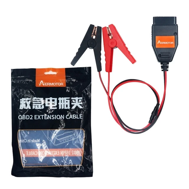 OBD2 ECU-Connector Battery-Saver Auto ECU-Memory Saver-Emergency Electrical Plug