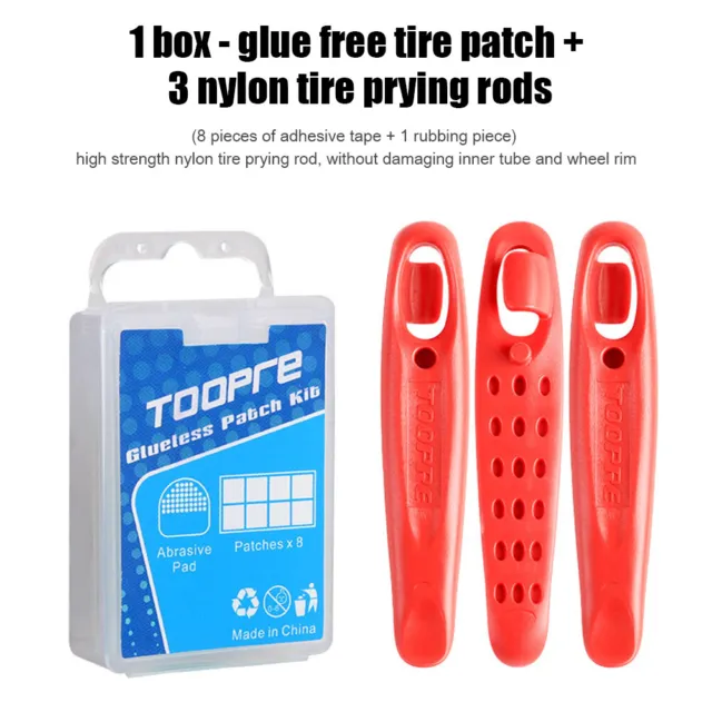 Bicycle Bike Tire Tyre Rubber Patch Piece Cycling Puncture Repair Tools Kits 3