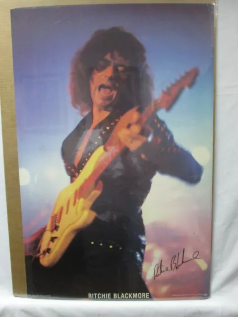 Ritchie Blackmore Guitarist Deep Purple Rock Vintage Poster Garage 1982 Cng194