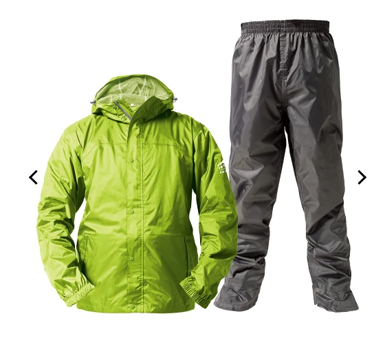 BAG in breathable rain suit top and bottom sets Japanese Brand "WORKMAN"