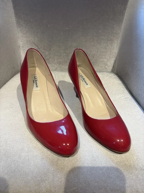 LK BENNETT WOMEN'S Red Paten Court Shoes, Size 39 PicClick UK