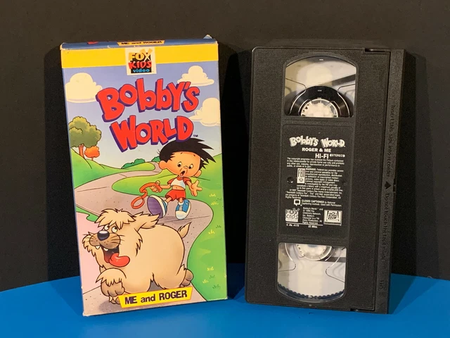 VHS BOBBY'S WORLD Me and Roger (Fox, 1990) Cartoon Howie Mandel See My ...