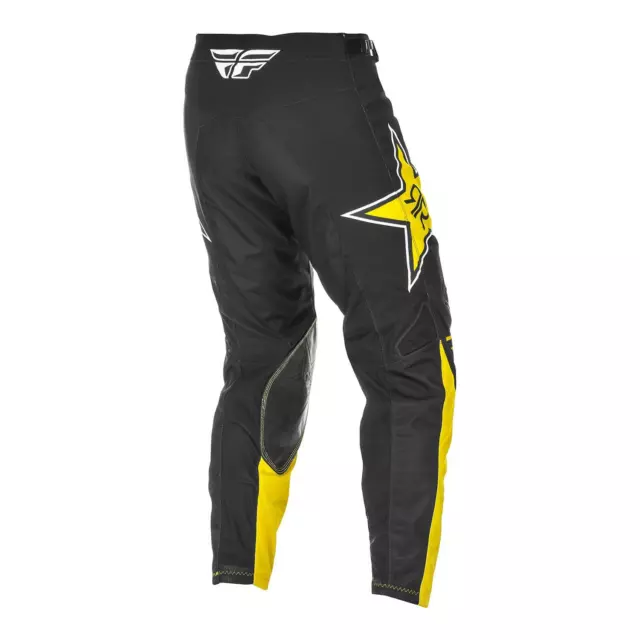 Fly Racing 2021 Kinetic Rockstar Erwachsene MX Hose gelb/schwarz 3