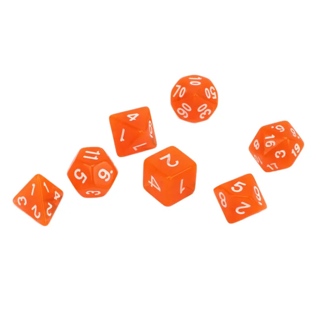 Polyhedral Dice Set Of Mini Polyhedral Dice With Clear Numbers With Storage Bag