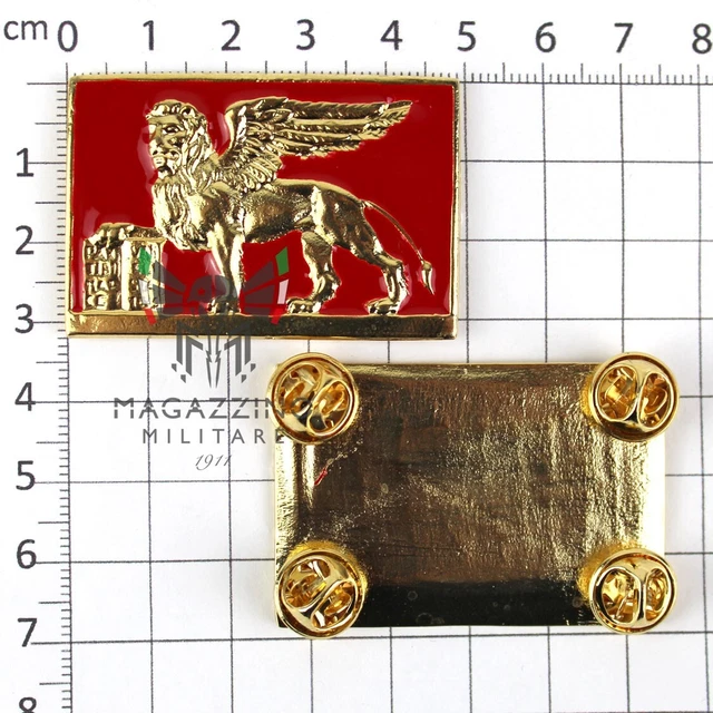 Distintivo Smaltato In Metallo - Spilla Decorativa Argento