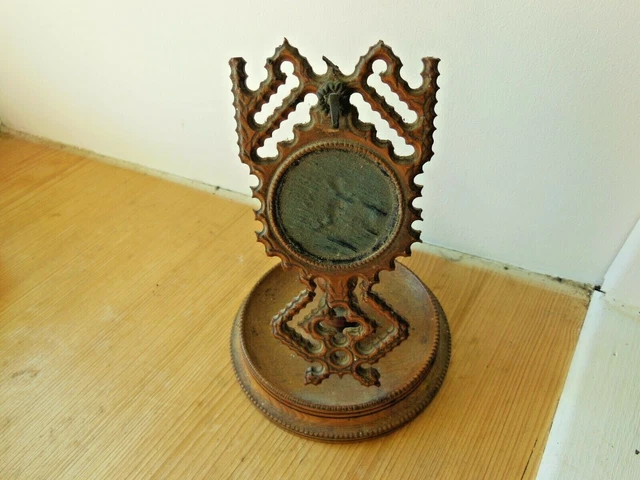 Ancien Porte-montre Gousset En Bois - Vintage Français - Pour Collection Ou Décoration - Occasion