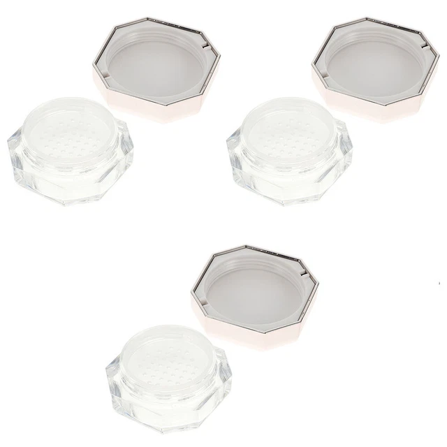 3 pz contenitore polvere portatile dispenser polvere vuoto