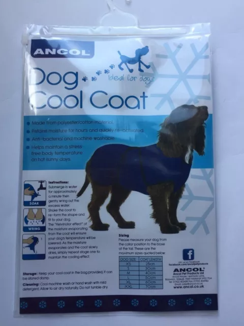 Ancol Dog Cooling Coats - 6 sizes available - Keeping Your Dog Cool on Hot Days