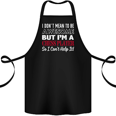I Dont Mean to Be Chess Player Cotton Apron 100% Organic