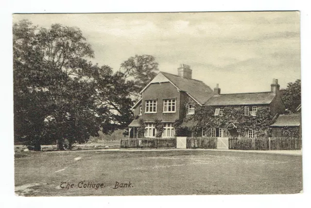 Hampshire  postcard Lyndhurst the Cottage Bank