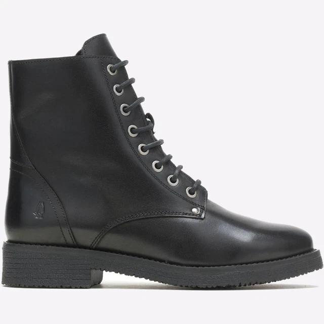 Hush Puppies Betsy Femmes Cuir Robe Décontracté Créateur Bottines Noir