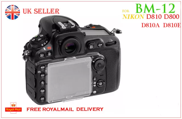 LCD Monitor Cover Screen Protector for D800 D800E D810 as Nikon BM-12. free post