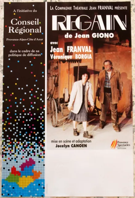 Affiche de Théâtre / Compagnie Jean Franval - REGAIN, Jean Giono