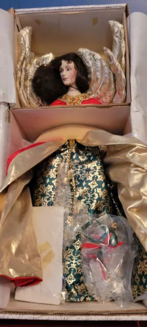 franklin mint heirloom porcelain dolls Noel The Angel Of Christmas