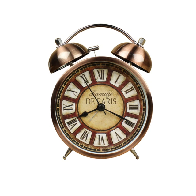 Reloj de escritorio creativo reloj de mesa reloj de metal estilo europeo metal