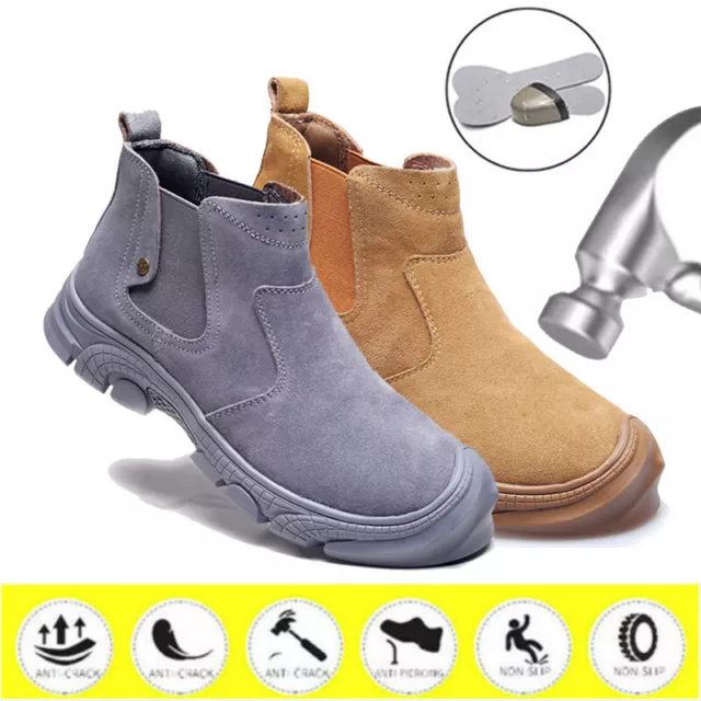 Mens Work Boots Safety Shoes Steel Toe Cap Indestructible Lightweight Sneakers