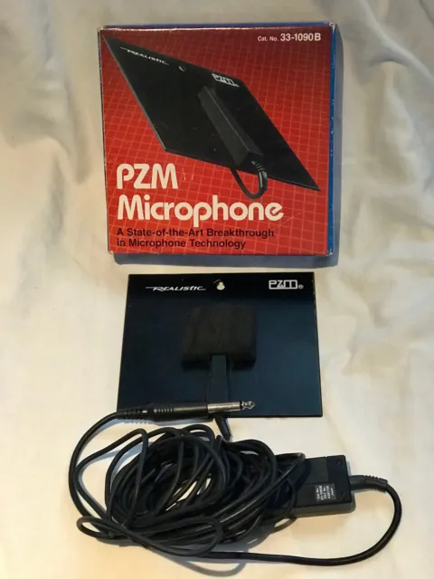 Realistic PZM Microphone battery powered VINTAGE mic pressure zone boxed